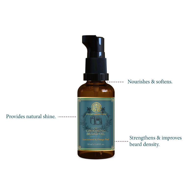 Grooming Beard Oil - Light, Non Sticky, Natural Beard Growth Oil For Daily Use