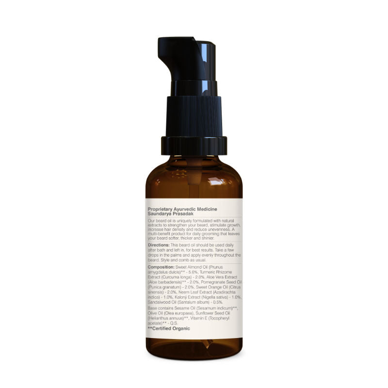 Grooming Beard Oil - Light, Non Sticky, Natural Beard Growth Oil For Daily Use