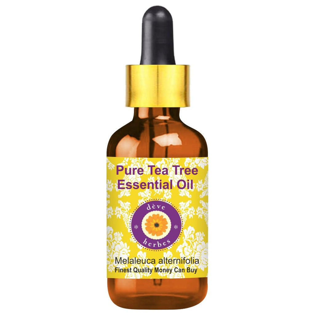 Pure Tea Tree Essential Oil For Dandruff Control, Glowing Skin & Fades Acne Scars - 15ml