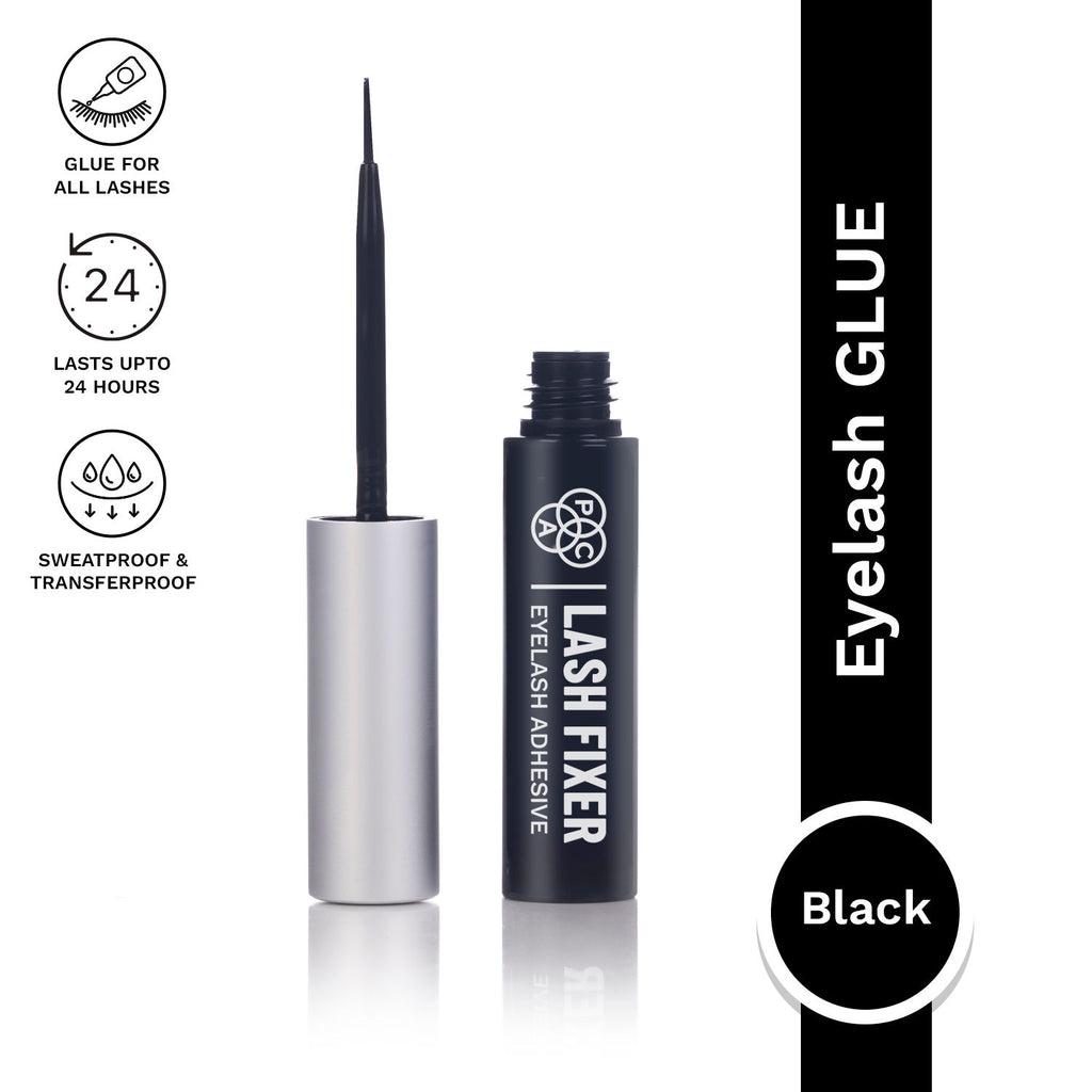 Lash Fixer Eyelash Adhesive Black - 24H Hold, Quick Drying, Waterproof, Ultra Thin Brush