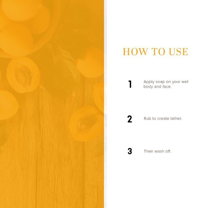 Apricot Scrub Soap Deep cleanses skin