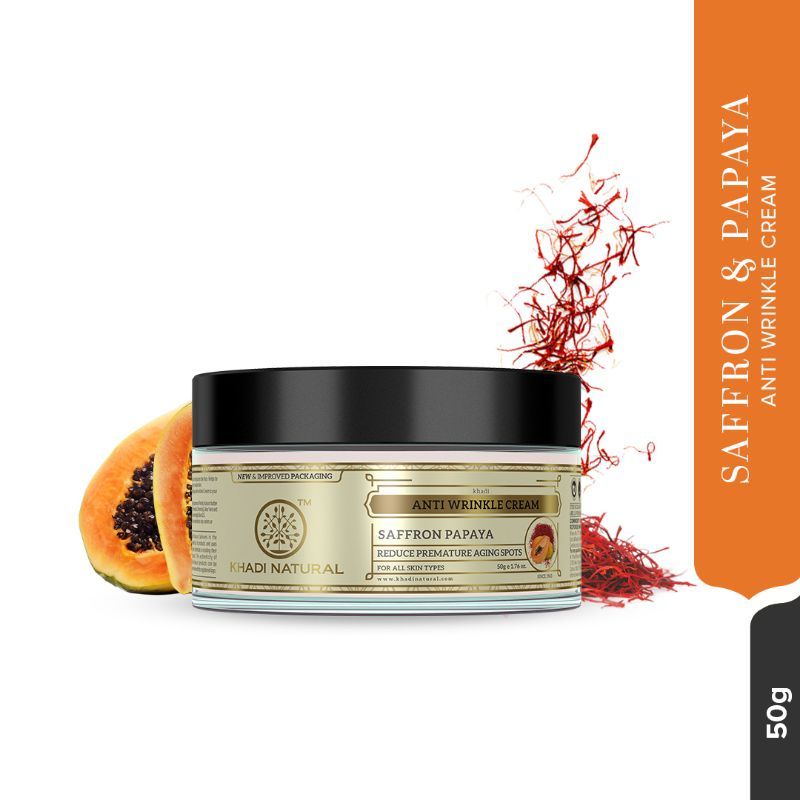 Saffron Papaya Anti Wrinkle Cream Removes Finelines & Wrinkles