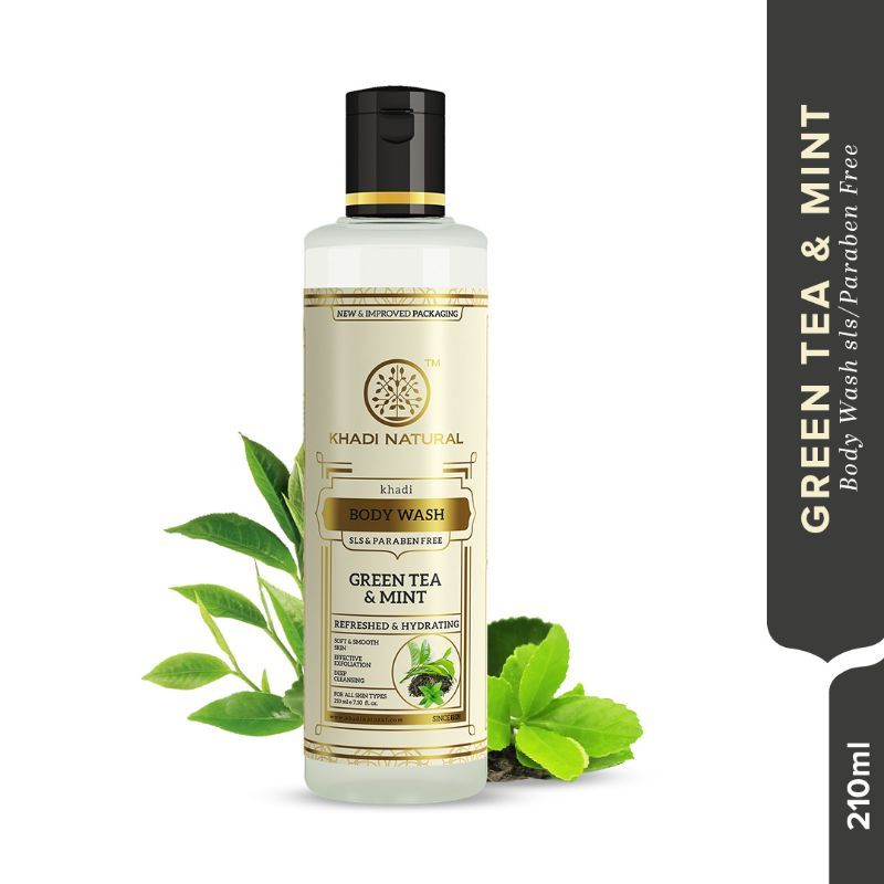 Green Tea & Mint Body Wash Soft & Smooth Skin SLS & Paraben Free