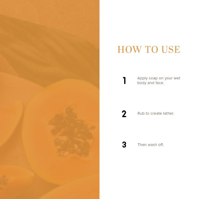 Papaya Handmade Soap Reduce Wrinkles & Fine Lines