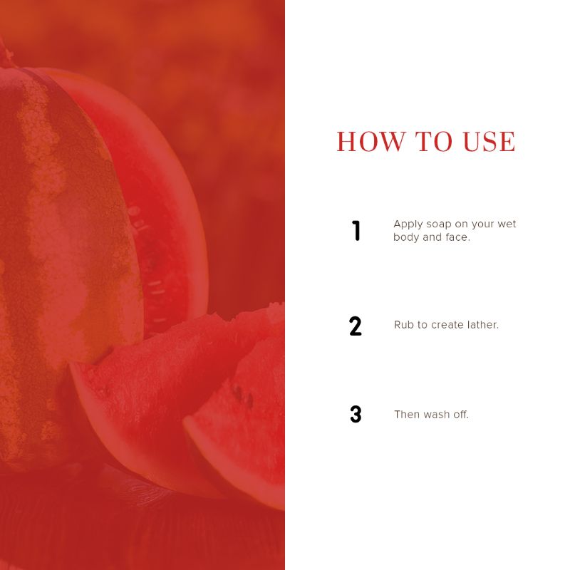 Watermelon Handmade Soap Reduce tan & Dead Cells