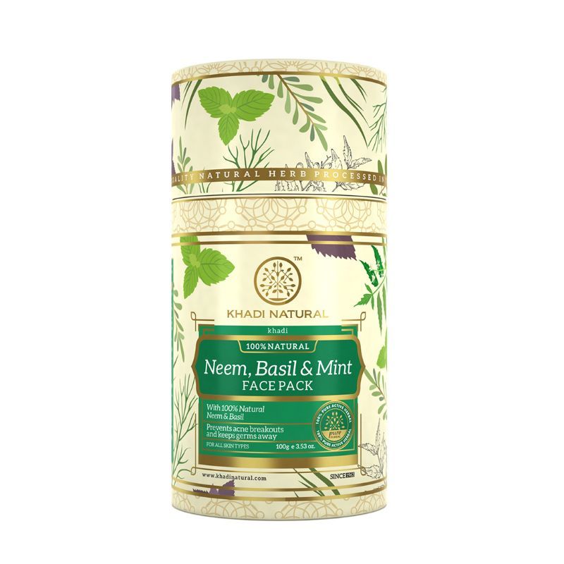 Neem Basil & Mint Face Pack Anti Acne & Anti Germ