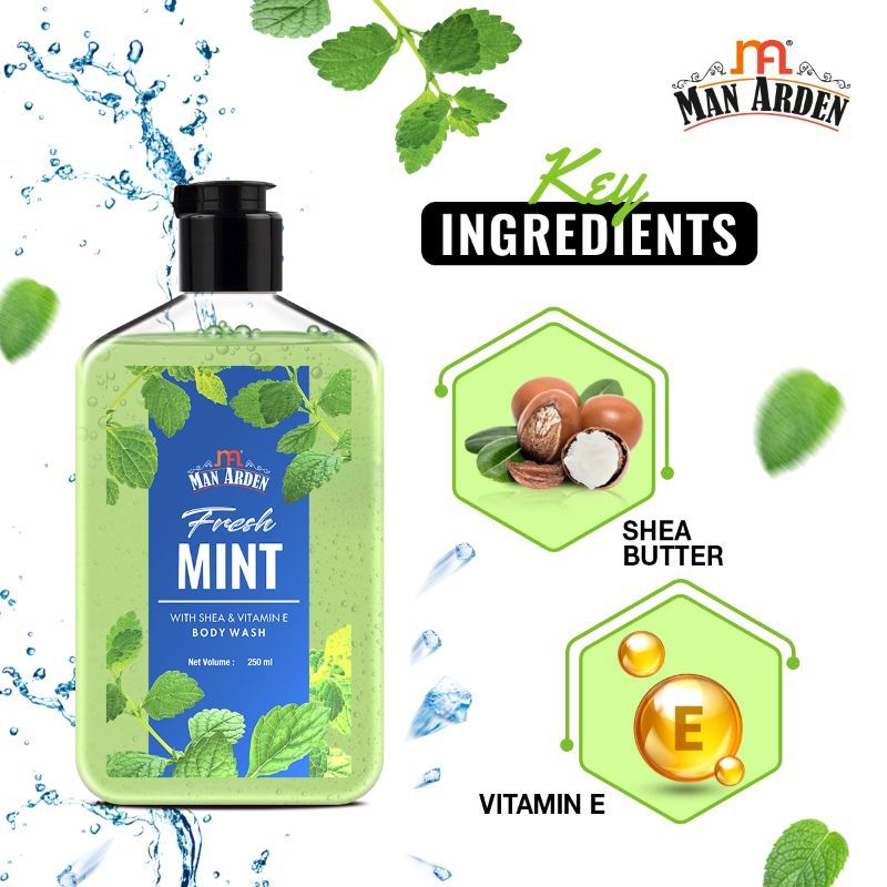 Fresh Mint Luxury Body Wash Infused With Shea Butter & Vitamin E