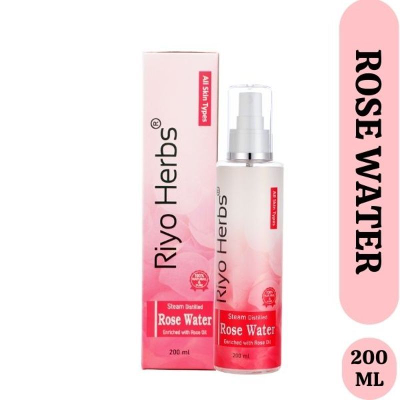 100% Natural Steam Distilled Rose Water
