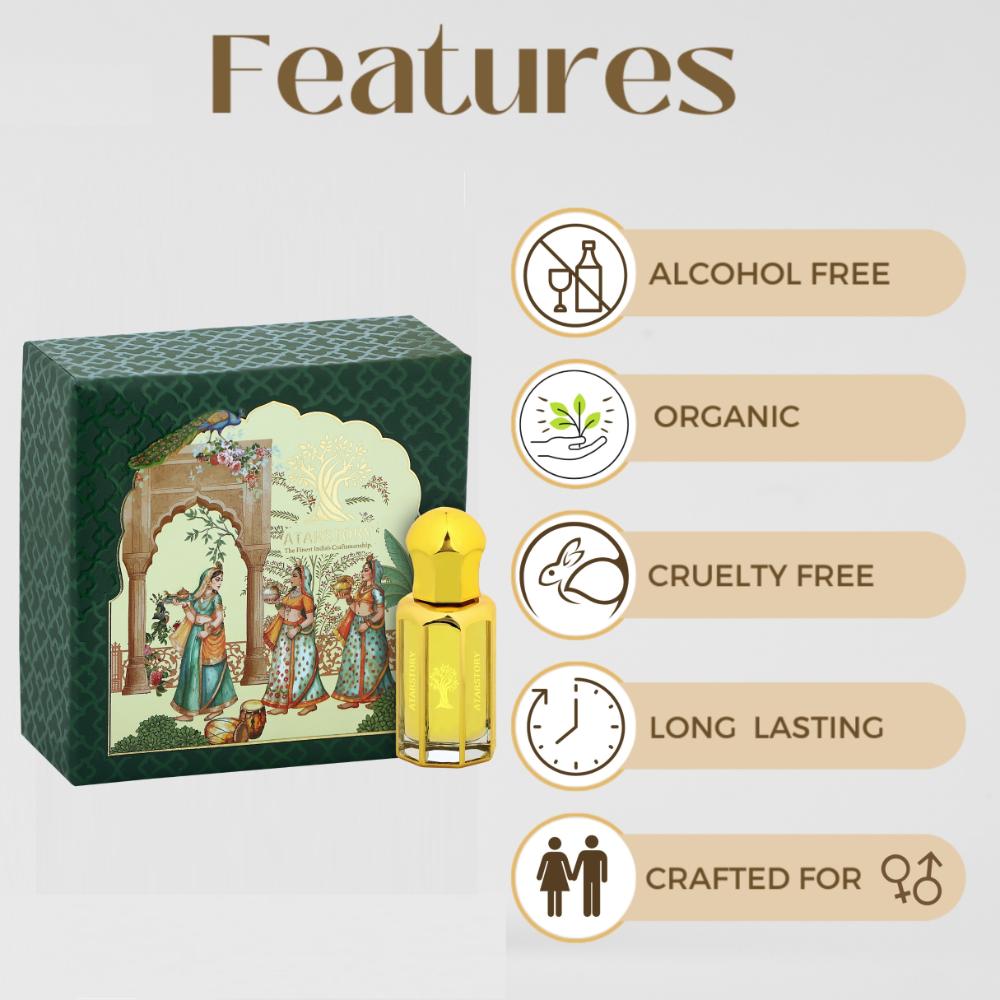 Kesar Chandan Alcohol Free Roll On Ittar Oudh