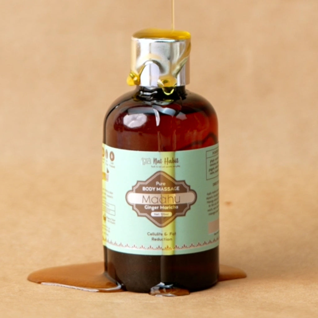 Pure Ginger Maricha Maahu Ayurvedic Body Massage Oil
