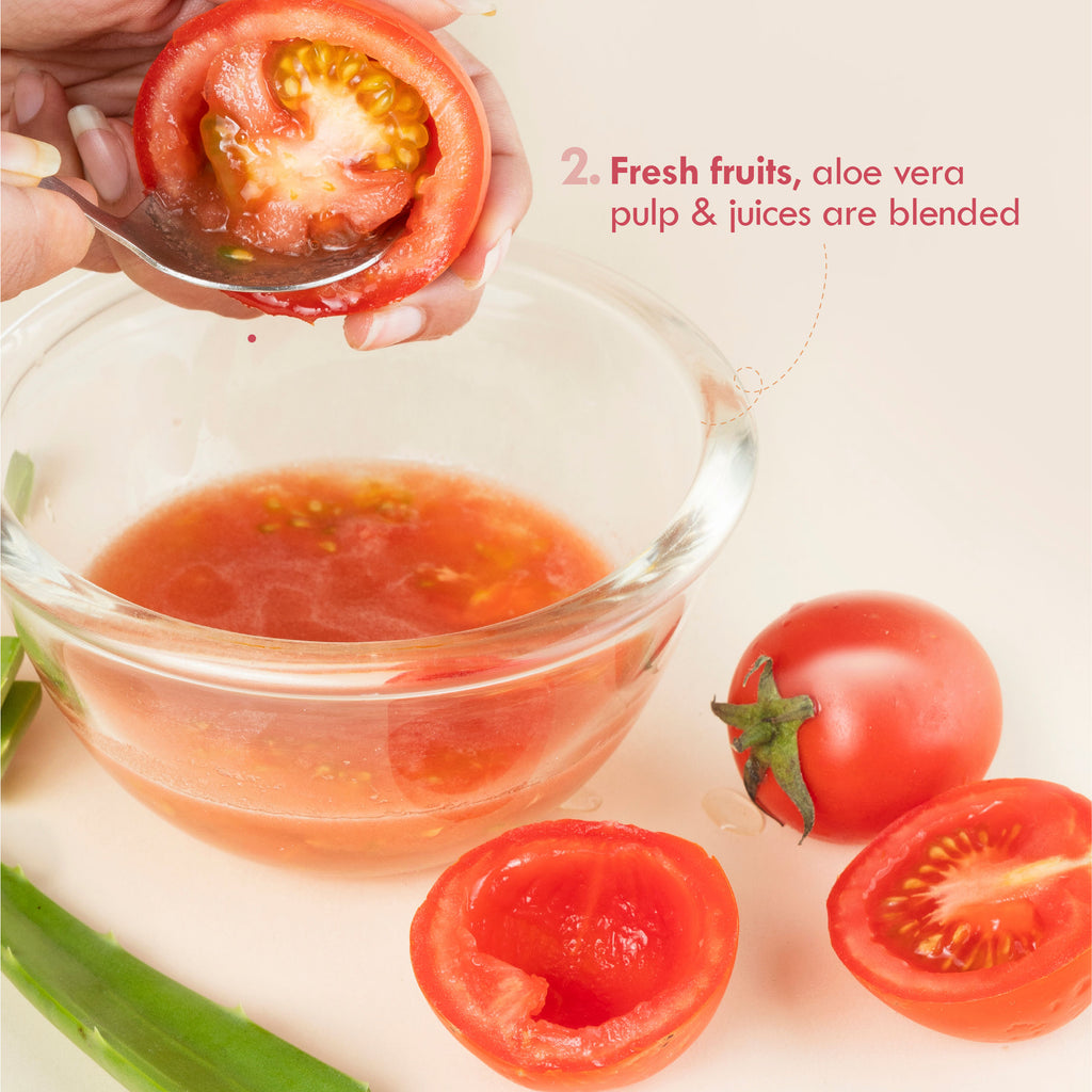 Tomato Rosehip Light Face Moisturizer For Glowing Skin, Non Sticky, Spf Activated Gel
