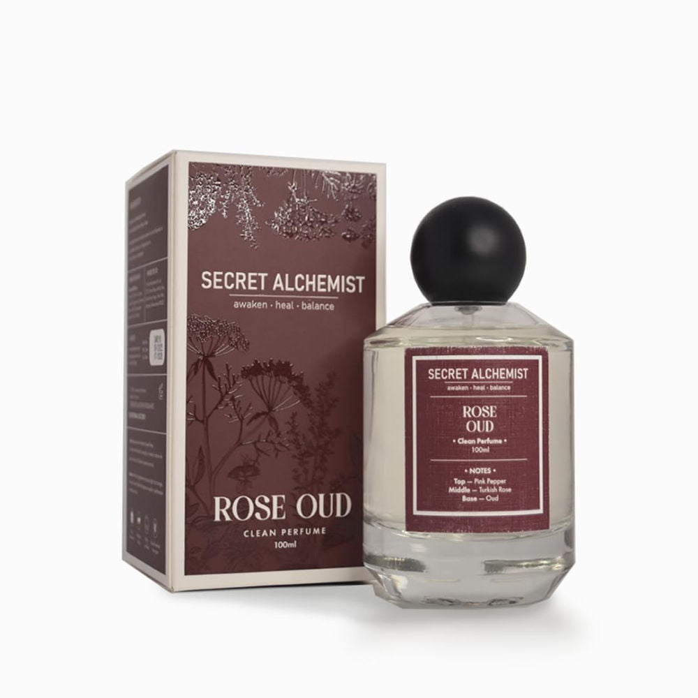 Rose Oud Clean Perfume EDP Floral Woody Perfume for Women, Night & Everyday