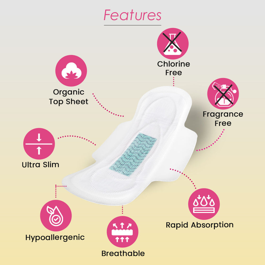 Polka Hot Pink Ultra Sanitary Pads