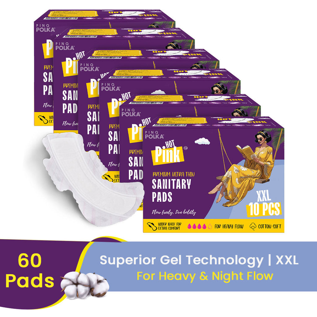 Polka Hot Pink Ultra Sanitary Pads