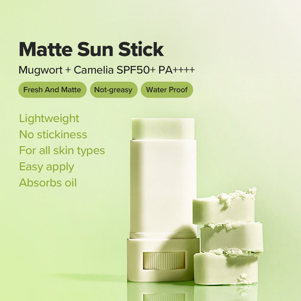 Matte Sunscreen Stick Mugwort + Camelia SPF 50 PA++++