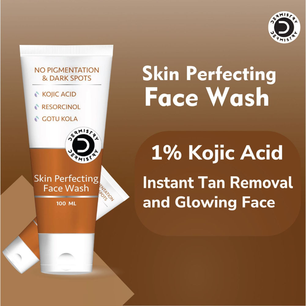 Kojic Acid Face Wash Pigmentation Dark Spots Tan Removal Glowing Skin Lightening Whitening