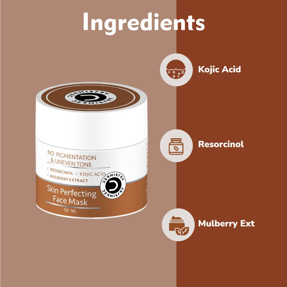 Kojic Acid Pigmentation De D Tan Dark Spots Removal Skin Whitening Glowing Face Pack Mask