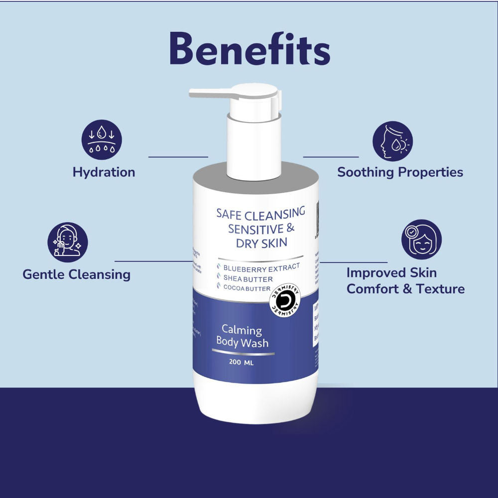 Sensitive Dry Skin Soap Free Moisturizer Body Wash Sulphate Paraben Free for Men Women