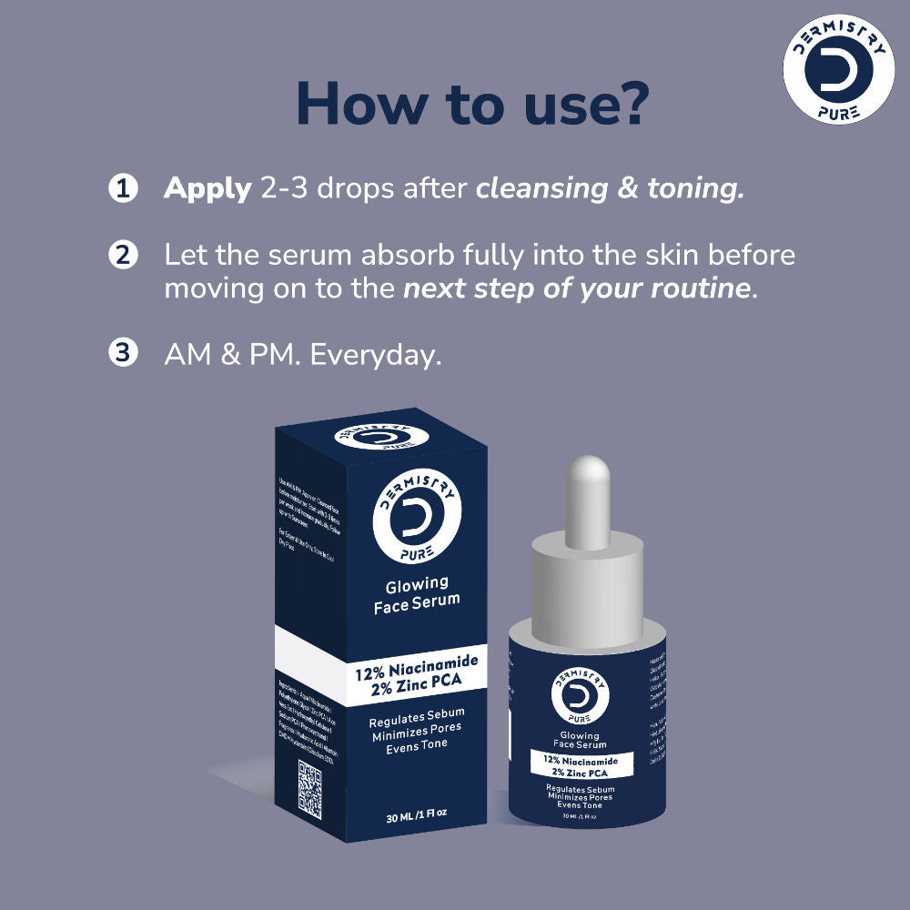 12% Niacinamide Zinc Oil Control Face Serum for Minimizing Pores Acne Scar Spot Corrector