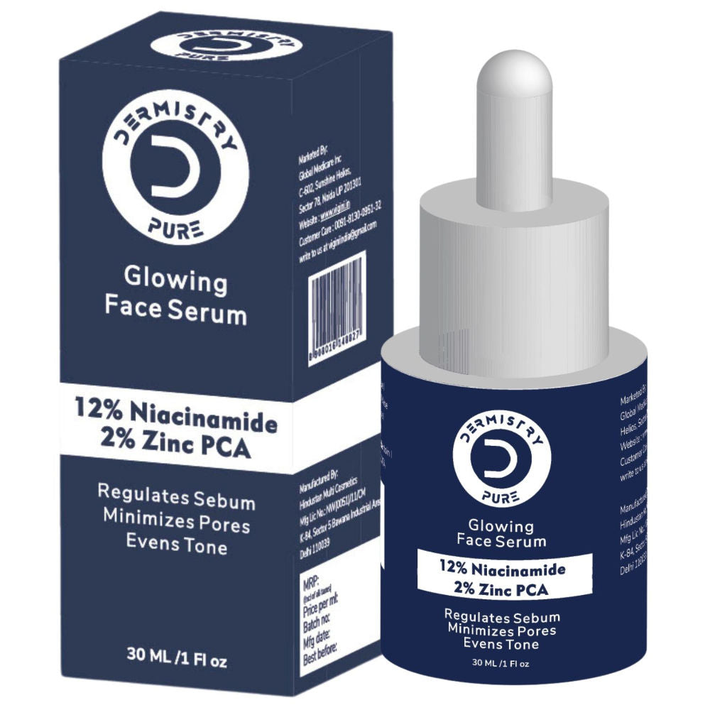 12% Niacinamide Zinc Oil Control Face Serum for Minimizing Pores Acne Scar Spot Corrector