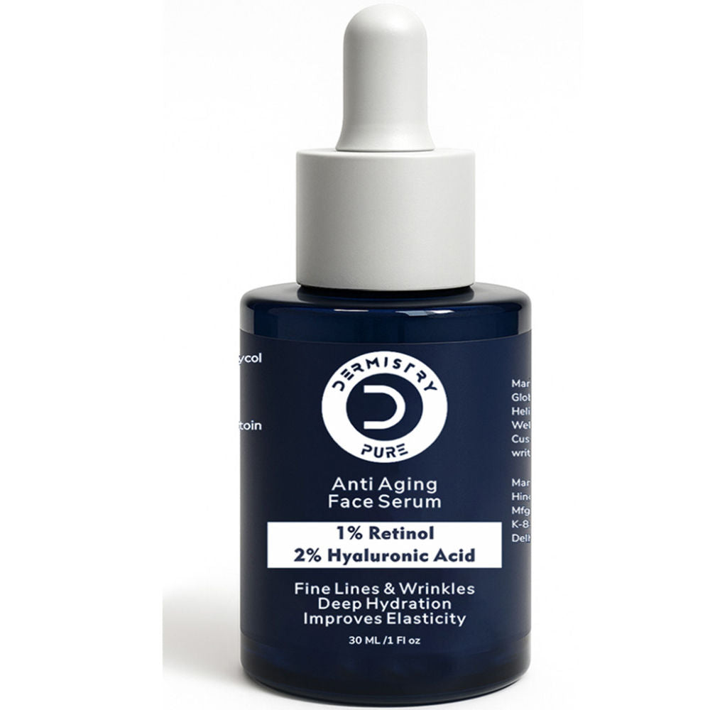 1% Retinol Hyaluronic Acid Anti Aging Day Night Face Serum For Ageing Dark Circle Wrinkles