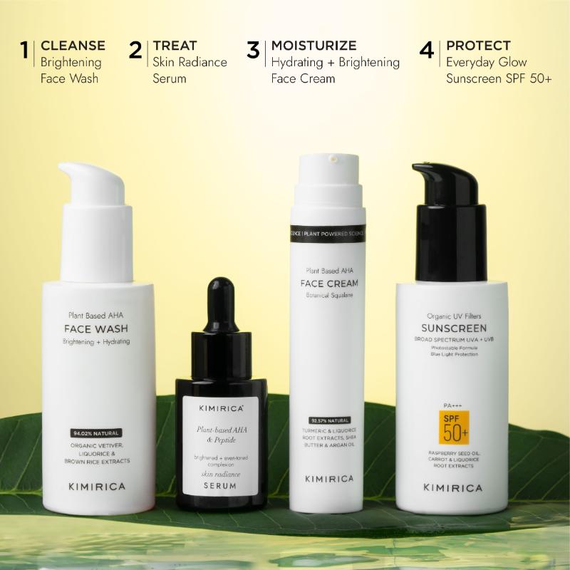 Brightening And Hydrating Face Cream With Plant Based AHA, Squalane, Butter & Argan Oil