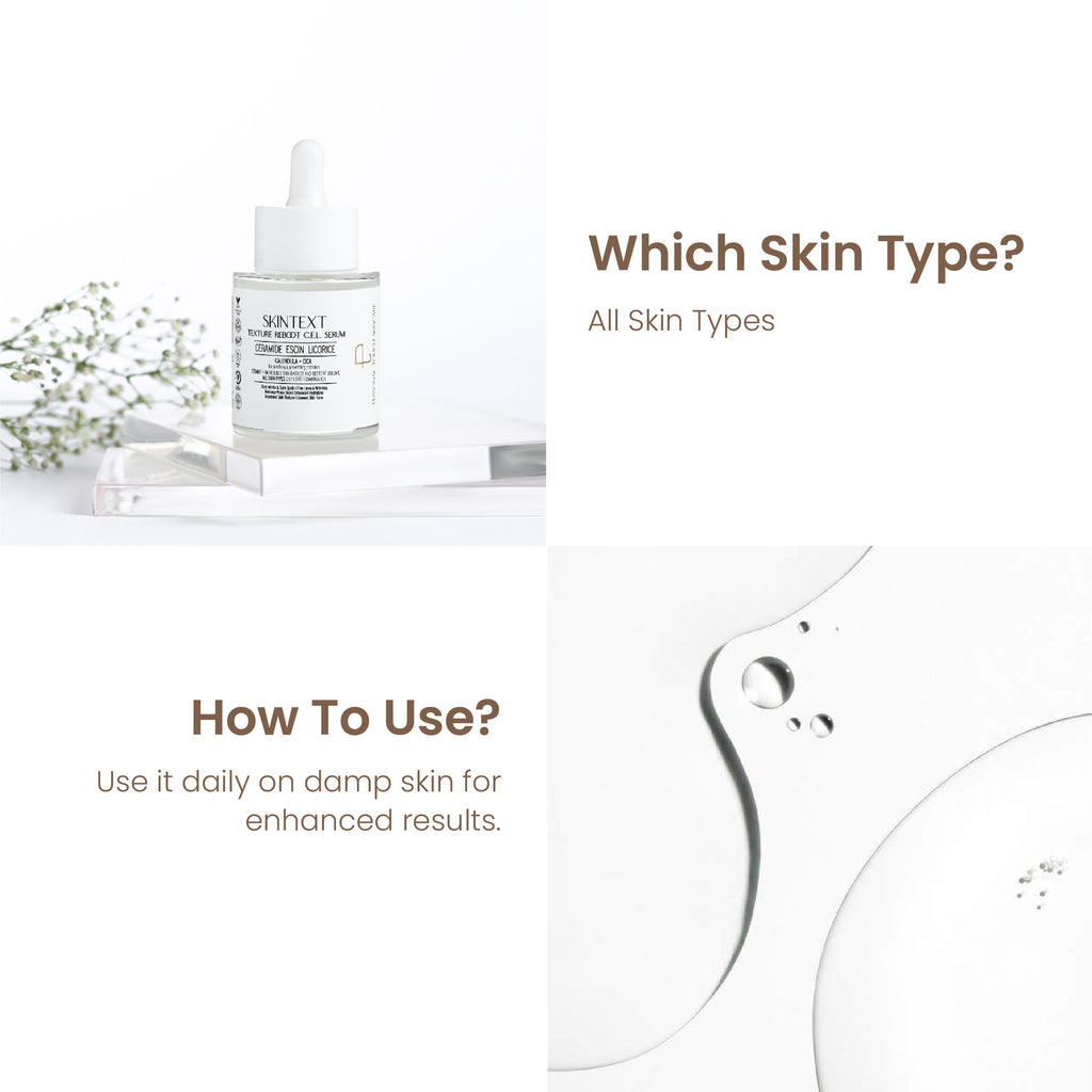 Personal Touch Skintext Texture Reboot C.E.L Serum for Smooth Skin,Brightening & Skin Glow