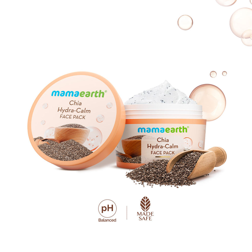Chia Hydra Calm Face Pack Niacinamide & Ceramides for Hydration, Glow & Skin Brightening