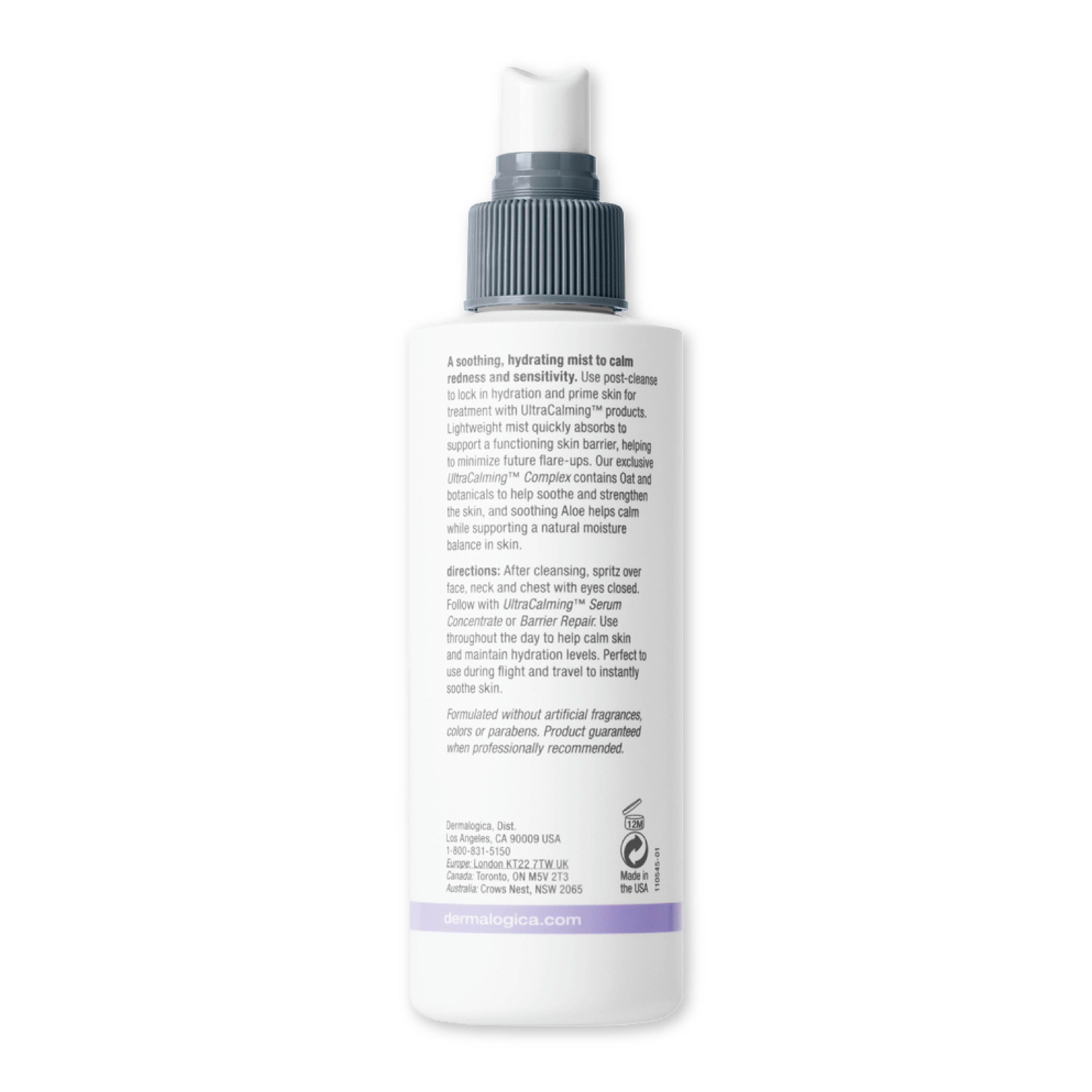 Ultra Calming Mist Toner for Sensitive Skin With Oat & Aloe Vera