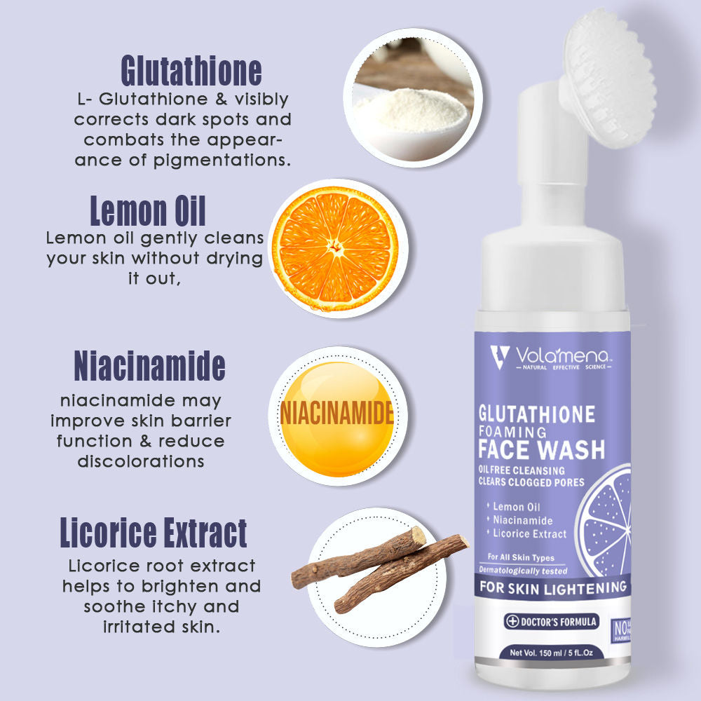 Glutathione Foaming Face Wash