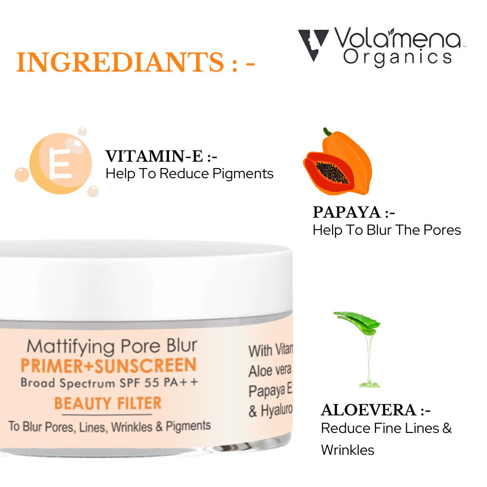 Mattifying Pore Blur Primer+Sunscreen SPF 55 PA++