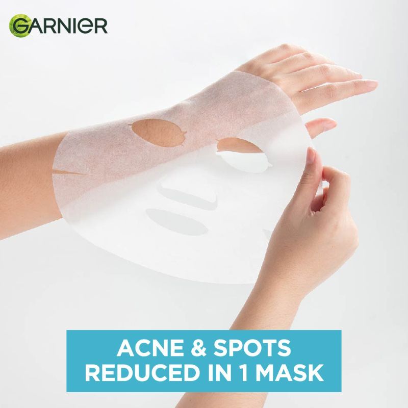 Bright Complete Anti Pimple Sheet Mask With Salicylic Acid, Niacinamide & Vitamin C Serum