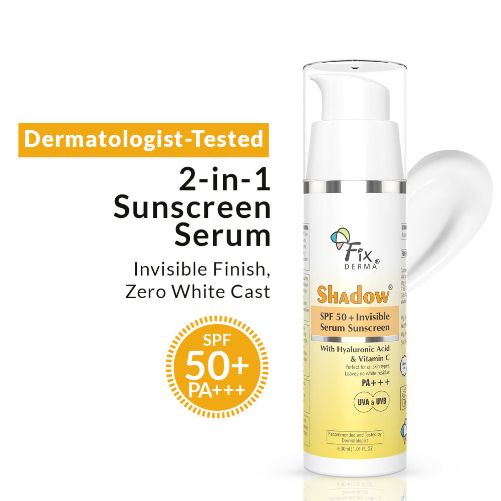 Shadow Invisible Serum Sunscreen SPF 50+ PA+++ |No White Cast| For All Skin Types