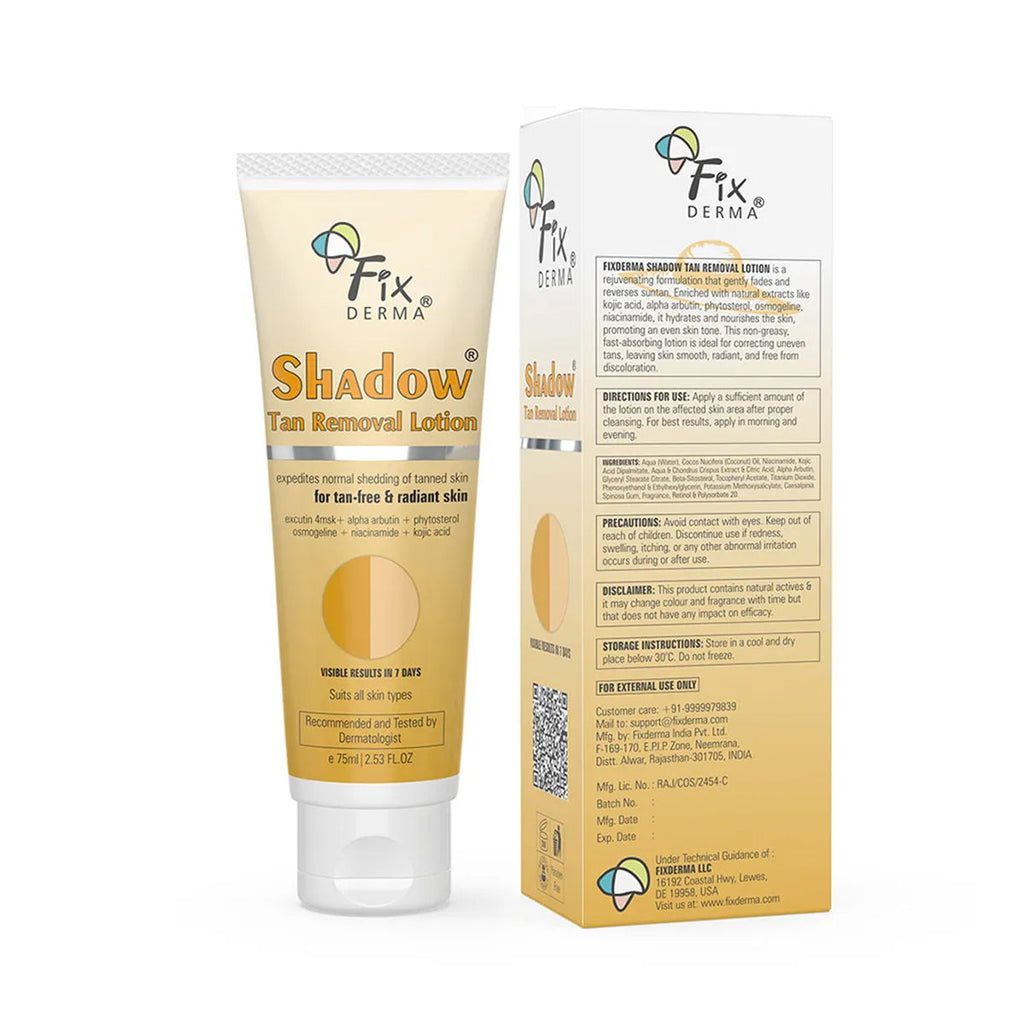 Shadow Tan Removal Lotion, Brightening & Revitalizing Face, Gentle Exfoliation