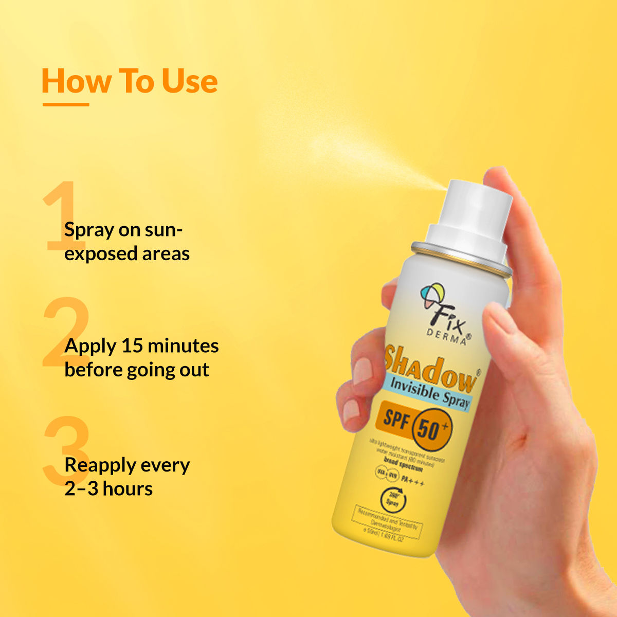 Shadow SPF 50 + Invisible Spray