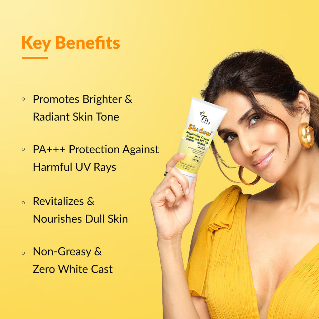 Shadow Brightening Sunscreen SPF 50 PA+++With Vitamin C Reduce Tan & Brightens