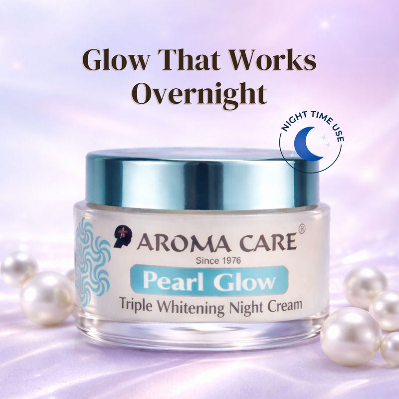 Pearl Glow Triple Whitening & Anti-Ageing Night Cream for All Skin Types