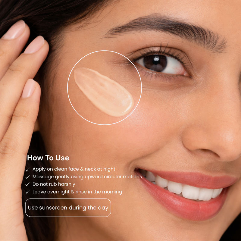 Pearl Glow Triple Whitening & Anti-Ageing Night Cream for All Skin Types
