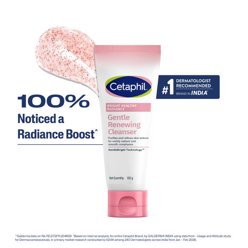 Bright Healthy Radiance Renewing Cleanser, Gently Exfoliates & Brightens, Foaming