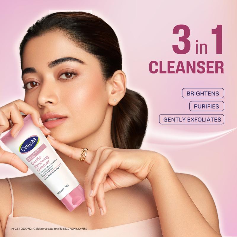 Bright Healthy Radiance Renewing Cleanser, Gently Exfoliates & Brightens, Foaming