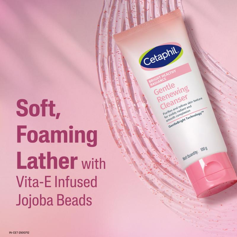 Bright Healthy Radiance Renewing Cleanser, Gently Exfoliates & Brightens, Foaming