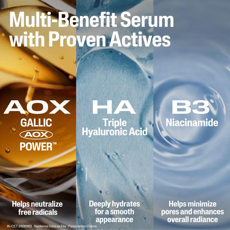 Advanced Defense Serum with Gallic Acid, Boosts Skin Radiance & Brightness
