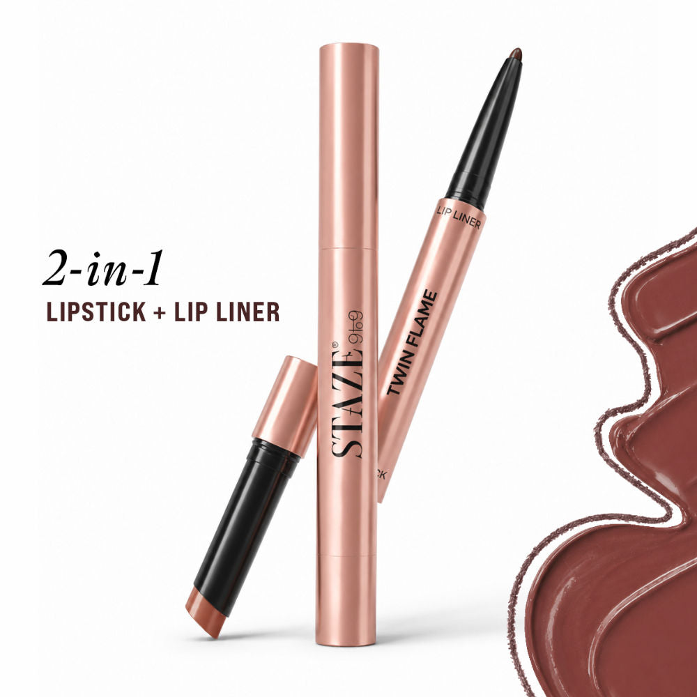 9To9 Twin Flame 2In1 Lipstick + Lip Line