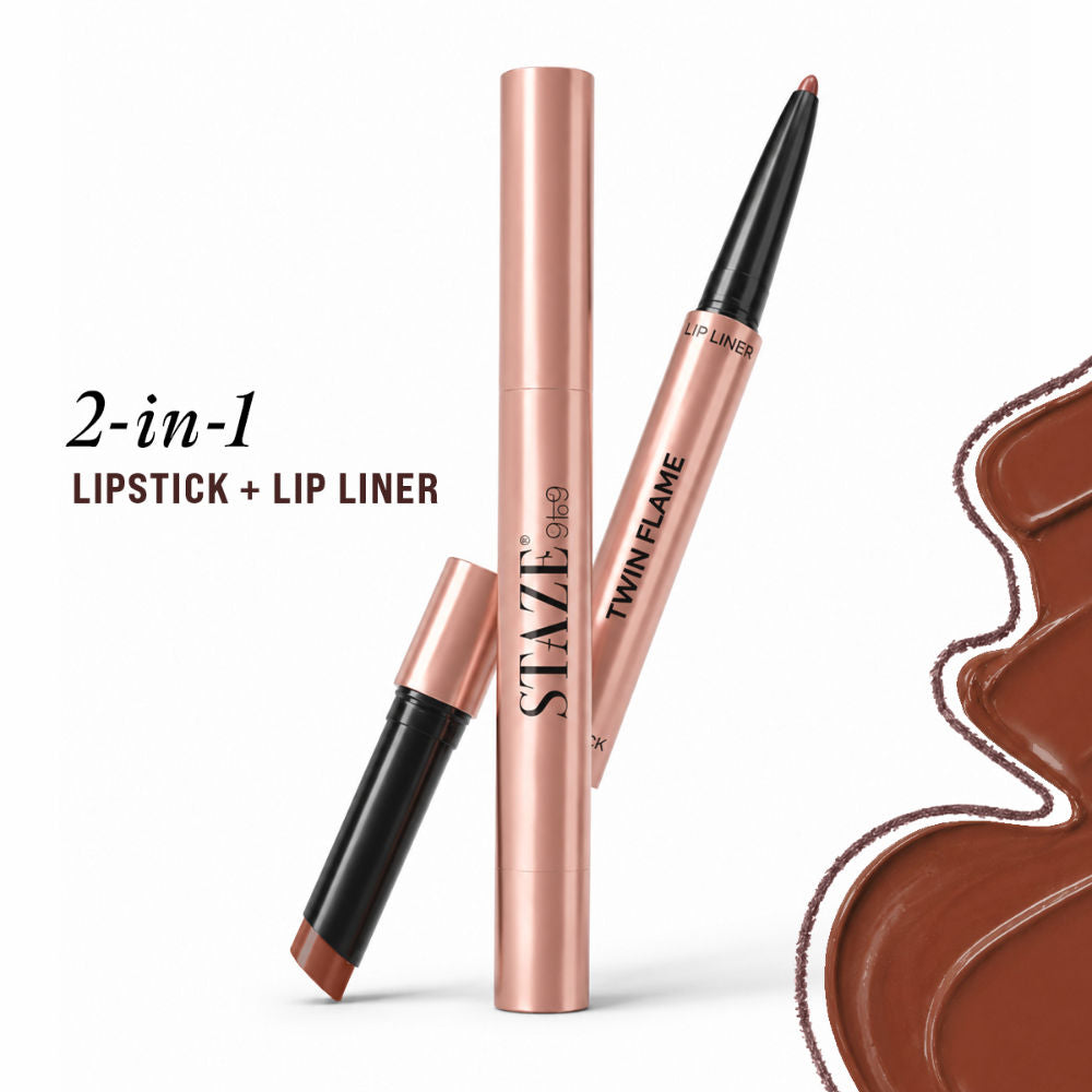 9To9 Twin Flame 2In1 Lipstick + Lip Line - 05 Hot Date