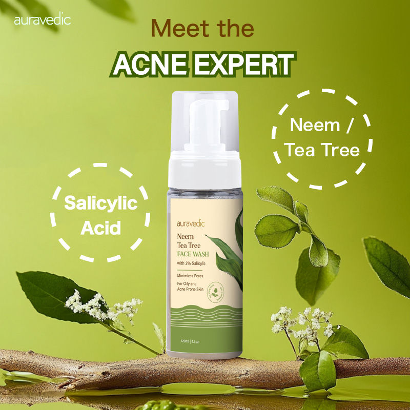 Neem & Tea Tree Face Wash For Oily And Acne Prone Skin Tea Tree Oil Salicylic Face Wash
