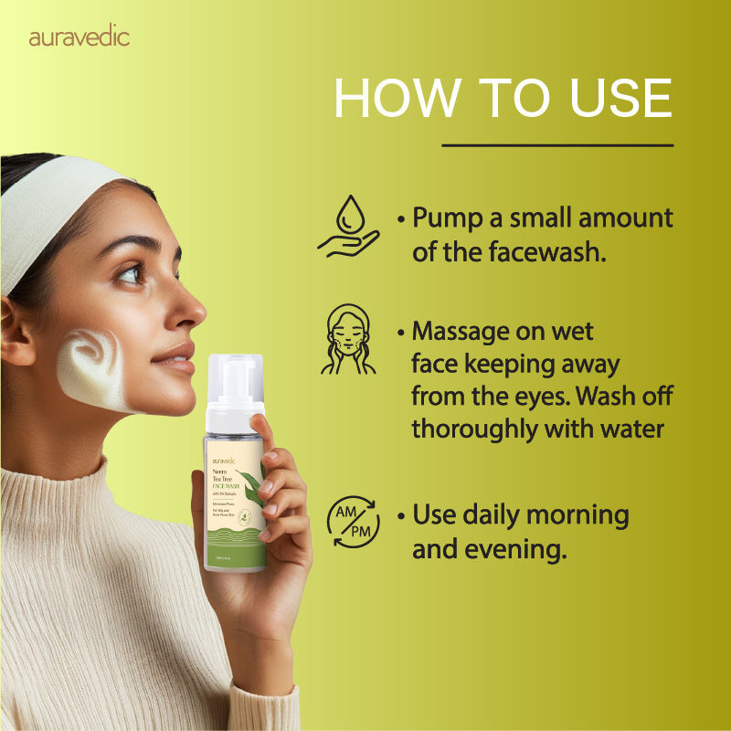 Neem & Tea Tree Face Wash For Oily And Acne Prone Skin Tea Tree Oil Salicylic Face Wash