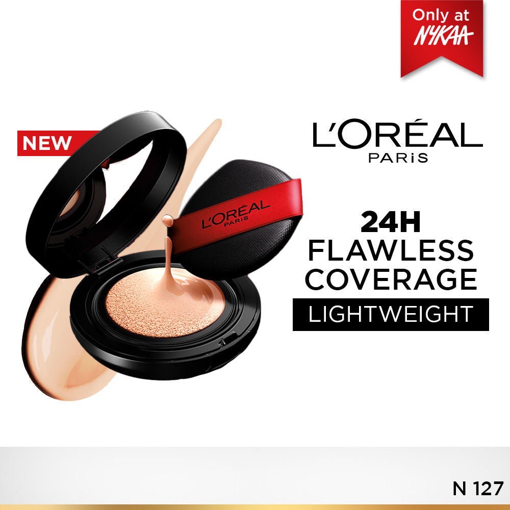 Infallible Cushion Foundation, 24H Flawless Coverage, No Oxidation - N 127