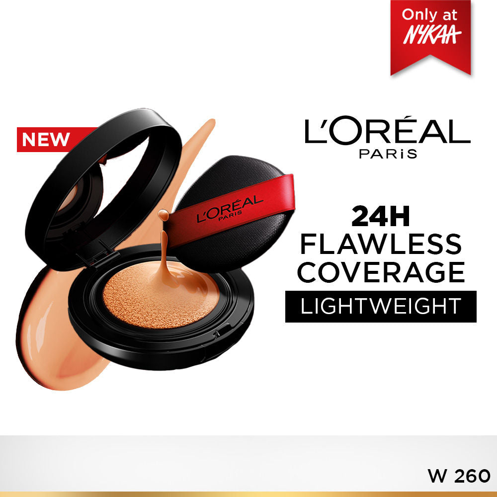 Infallible Cushion Foundation, 24H Flawless Coverage, No Oxidation - W 260