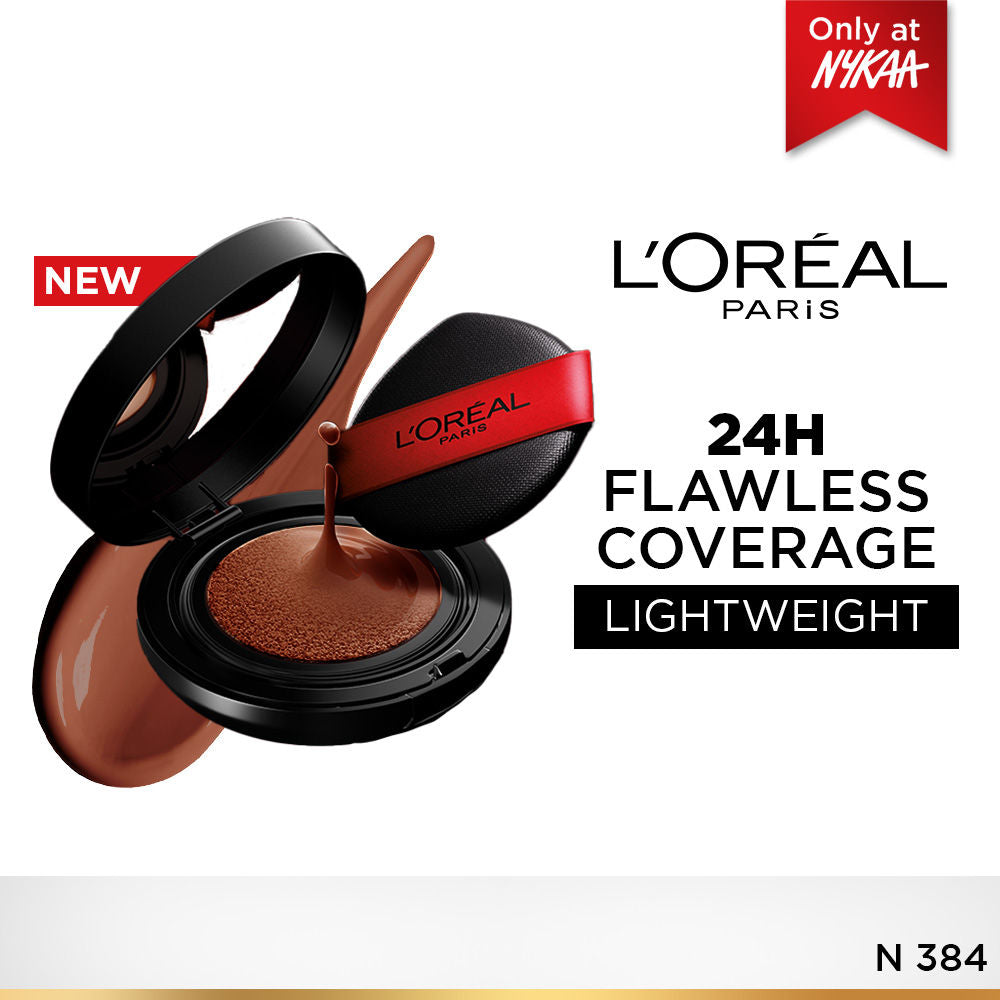 Infallible Cushion Foundation, 24H Flawless Coverage, No Oxidation - N 384