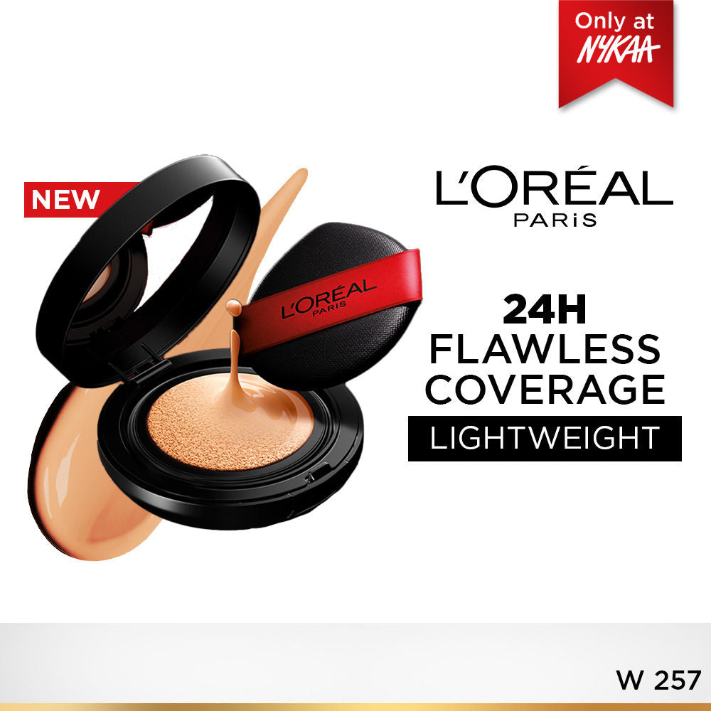 Infallible Cushion Foundation, 24H Flawless Coverage, No Oxidation - W 257